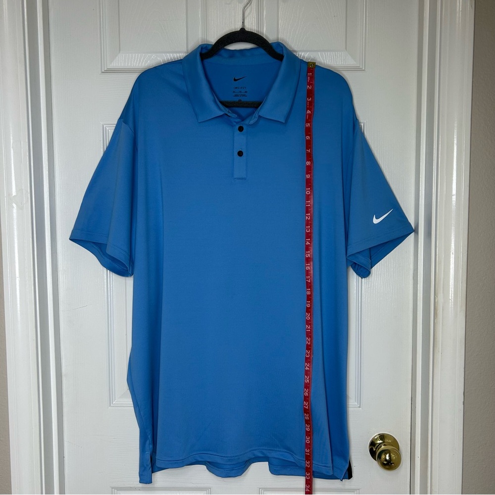 Nike FZ7495-489 Dri-FIT Men's Light Blue Golf Polo Shirt XXL - Picture 12 of 13